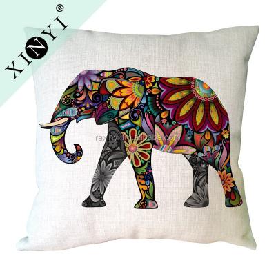 China Eco-friendly Unique Custom Elephant Pillow Size Design Animal Cushion Cases Covers Digital Printing Cushion Cover For Sofa for sale