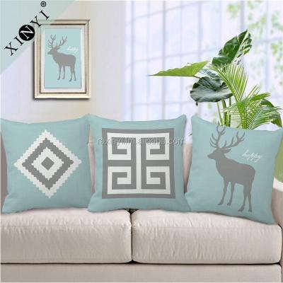 China Wholesale Custom Luxury Canvas Sofa Cushion Cover Geometric New Design Eco-friendly Patio Cushion Cover for sale