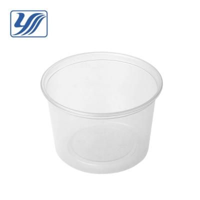 China 16 Ounce Heatable Clear Plastic 117mm Grocery Container for sale