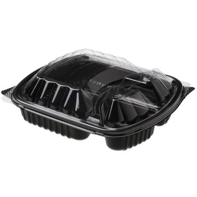 China Disposable disposable plastic container for food with lid for sale