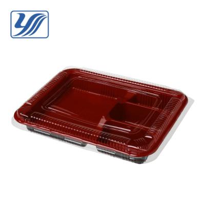 China Disposable Food Microwave 4 Compartment Bento Box for sale