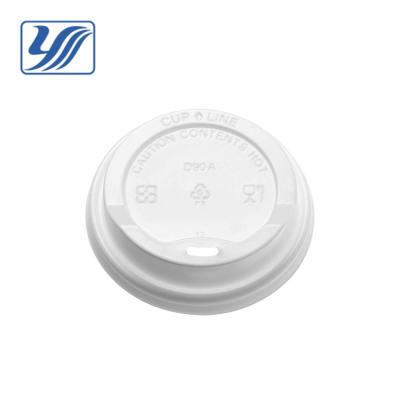 China Disposable 10oz - 16oz 90mm PS Plastic Lid For Coffee Cup for sale