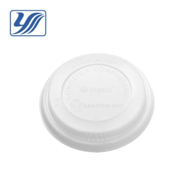 China CPLA 10oz - 16oz PLA Eco-friendly Lid For 90mm Cup for sale