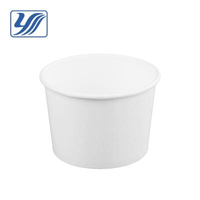 China 112mm 16oz 520cc single wall disposable paper soup bowl for sale