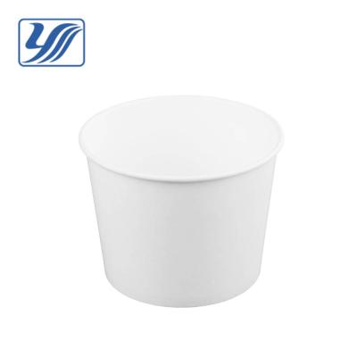 China Single Wall White Round 32oz Ice Cream Disposal Cup 142mm for sale