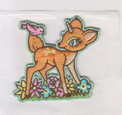 China Lovely Animal Embroidery Patch For Garments / Toys / Handbags With Backing Iron On for sale