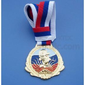 China Aluminum Alloy / Brass Medal With Ribbon , Military Service Medals And Ribbons Custom for sale