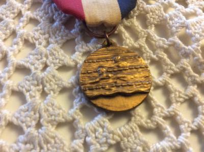 China Custom Metal Medal With Ribbon With Anti Copper Plating For Swimming Event for sale