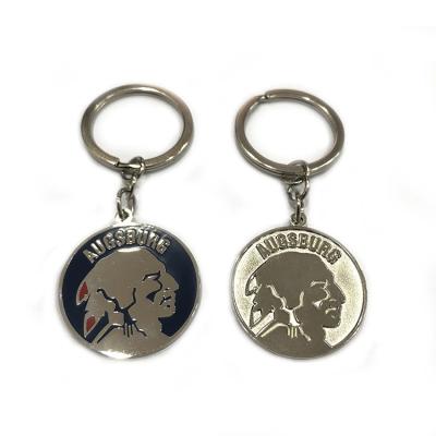 中国 昇進のトロリー硬貨のキーホルダーの円の形、異なった色の注文のKeychain 販売のため