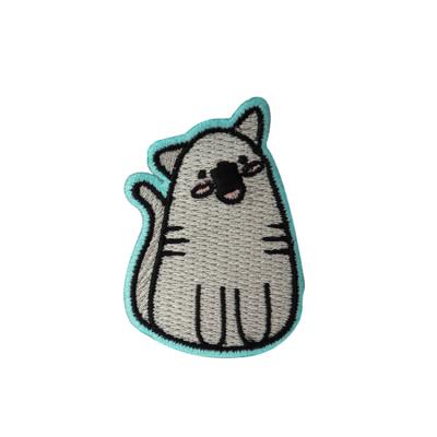 China Cute Cartoon Animal Custom Made Embroidered Patches For Clothes Or Cap for sale