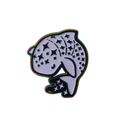 China Custom Rainbow Plating Enamel Lapel Pin Badge Of Soft Enamel Color Lapel Pins for sale