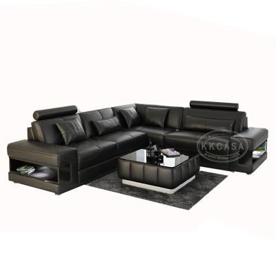 China With Hot Selling Modern Italian Home Furniture Sofa Model Extended Leather Sectional Sofa High Quality Leather Corner Sofa for sale