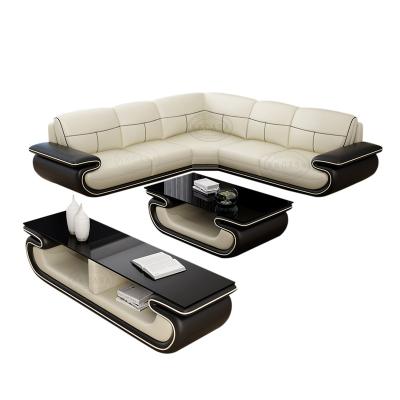 China Latest Design Personality Modern Living Room U Shape Corner Sectional Sofa Set For Home Royal Roma Leather Sofa For India Furniture Covers Home Use for sale