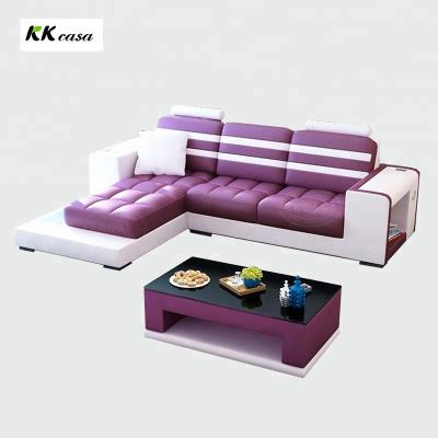 China With LED Sectionals Luxury Extra Long Leather Sofas Living Room Set for sale