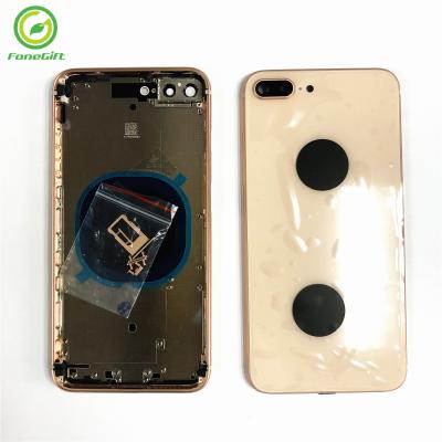 China Plastic+metal+glass Carcasa housing for iphone 8P 8 PLUS full red color original back cover for sale