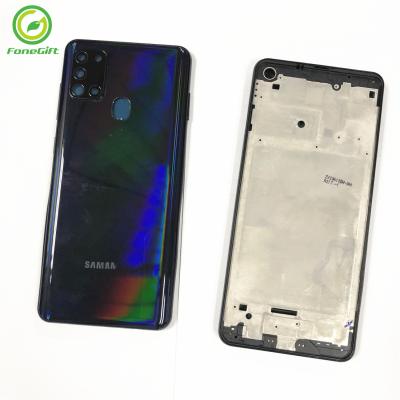 China Plastic+metal Housing Carcasa For Original Samsung A21S Full Back Cover for sale