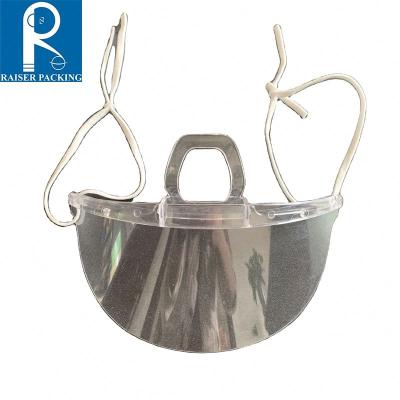 China 2020 hot sale waterproof plastic anti-fog mouth cover transparent mouth cover for food service for sale