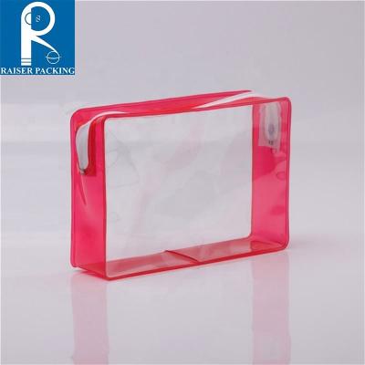 China Aseptic Transparent PVC Plastic Packaging Zipper Bag With Promotion for sale