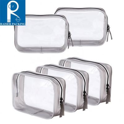 China China Supplier Clear Clear Tote Bags Eva Travel Custom Recyclable Handbag Eco-friendly PVC Waterproof Clear PVC Travel Toiletry Bag for sale