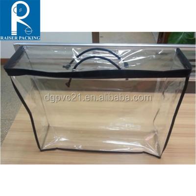 China BIODEGRADABLE PVC Clear Plastic Quilt Bag Bedding Packaging Bag Eco Friendly Clear Quilt Travel Storage Blanket Bag for sale