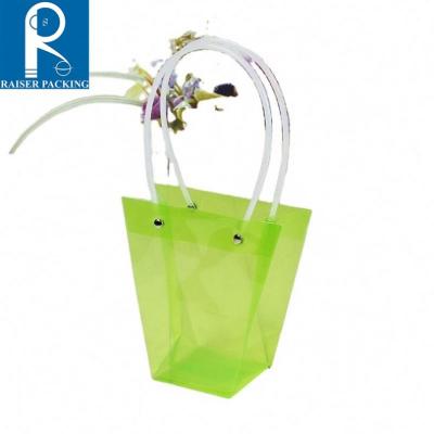 China Wholesale Price Recyclable Custom Flower Factory Plastic Shopping Bags With Handles for sale