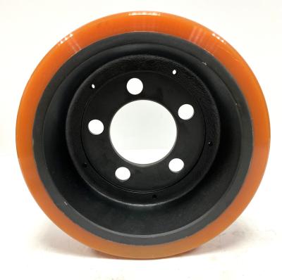 China Industry Electric Forklift Wheel 230x75mm and 250x80mm PU Drive Wheel Warehouse Truck PU Wheel for sale