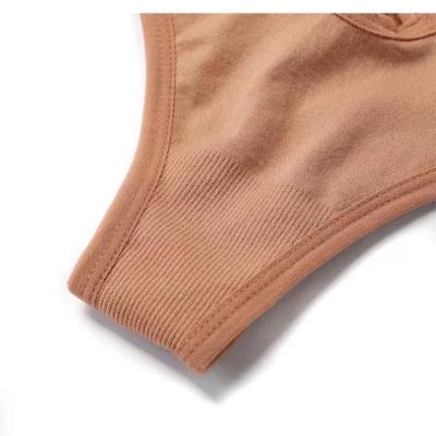 China Manufacturer Custom Sexy Sporty Breathable Underwear for Women Seamless Elastic Hot Cavity Mesh Thong Ladies Pants Mid Waist Women High for sale