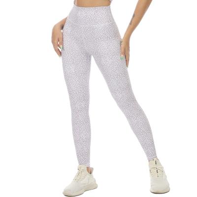 China Antibacterial custom women's white butt lifting yoga pants private label sublimation printed yoga wear for sale