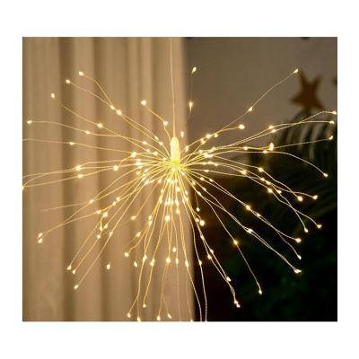 China Outdoor Waterproof Solar Garden Decoration Holiday Christmas Lights Festival Light Height Quality Firework Fairy Garland Fairy Lamp for sale