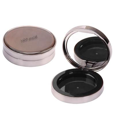 China WH-F214 Aseptic Concise Feature Beauty Makeup Round Loose Black Magnet Powder Case Packing Material Customize Personal Care ABS Accept for sale