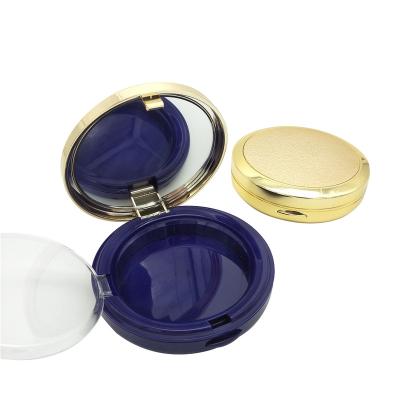 China OEM WH-F125 Aseptic Luxury Round Pressed Powder Empty Compact Case for sale