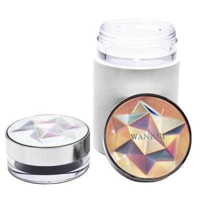 China Diamond Shiny High Quality Luxury Customized Loose Powder Container for sale