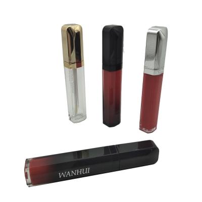 China Hot Selling Cosmetics Empty Lip Gloss Tube Container Liquid Lipstick Screen Printing Hot Stamping Square Screw for sale