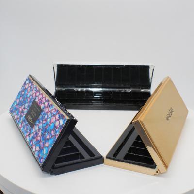 China Custom 10 color high end quality empty eyeshadow palette packaging in private label for sale