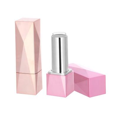 China High Quality Empty Special Luxury Cosmetics Packaging Plastic Empty Lipstick Tube WK039 Magnet Rhombus Custom Color Square WK005 WK016 for sale