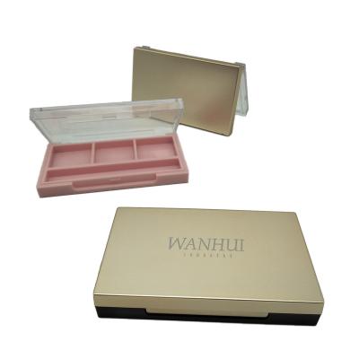 China Wholesale Recyclable High Quality Private Label Empty Black Square Eyebrow Powder Case for sale