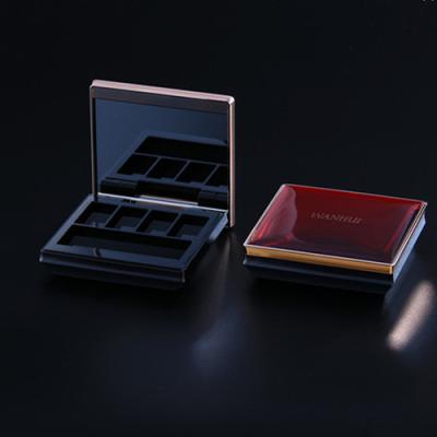 China Recyclable Custom Printed Empty Magnetic Makeup Eyeshadow Palette Packaging With Mirror for sale