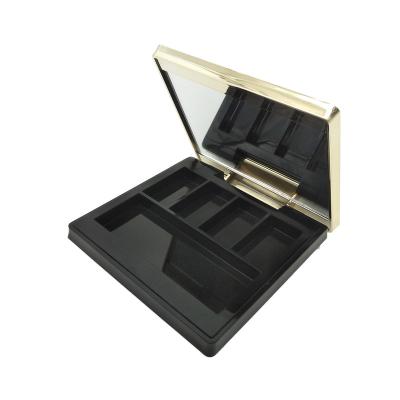 China F163C Aseptic Multiple Rooms Empty Plastic Eyeshadow Palette Container for sale