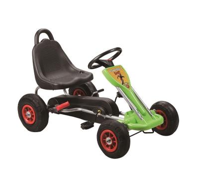 China Ride on Toy Factory direct sales of high quality ride on car pedal go karts with handbrake suitable for children ages 3 to 8. for sale