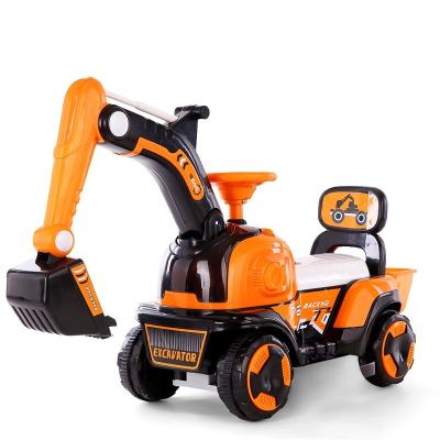 China Wholesale Latest Kids Toy The Ride On Excavator Can Sit With Lights And Music Ride On Car Electric Excavator Toys For Kids for sale