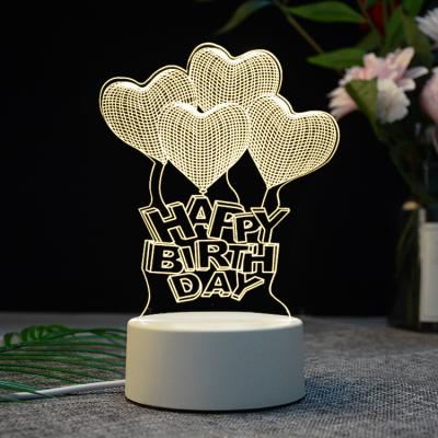 China JVG-07 3D Agriculture Night Light Model Luminescence Lamp Christmas Valentine's Day Creative Gift for Friends Business Gifts for sale