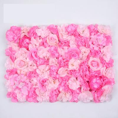 China FW-012 Artificial Flowers Silk Backdrop Hot-selling Artificial Silk Wall For Wall Flower Wall Decor for sale