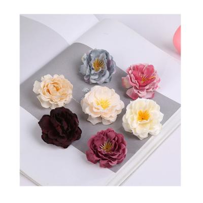 China Large Artificial Flower Head FH-010 Wholesale Silk Rose Heads For Wedding Decor Silk for sale