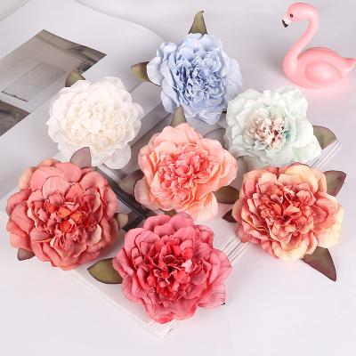 China High Quality Silk Rose Flower Head Artificial Flower For Wedding Flower Heads FH-011 for sale