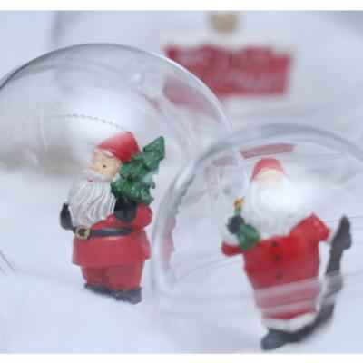 China JCB-006 Plastic Transparent Clear Glass PET Decoration Christmas Balls Christmas Balls For Xmas Decoration 6-20cm for sale