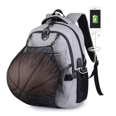 China Waterproof Customize Sport Outdoor 2022 European World Cup Cup Basketball Bag Training Sports Usb Basketball Backpack for sale