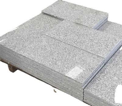 China To Pave Light Gray Granite G603 Polished Tiles For Super Market 12