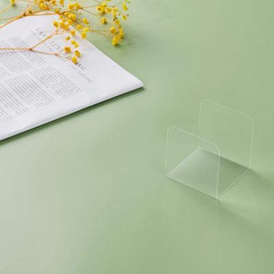 China Food Grade Disposable Transparent PET Square Cheesecake Tray Mousse Cake Food Packing Plastic Film Mat for sale