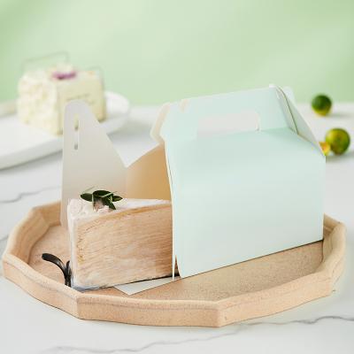 China Recyclable Custom High Quality Luxury Mousse Cake Packing All Kinds Of Dessert Gift Box Paper Box For Dessert Picnic for sale