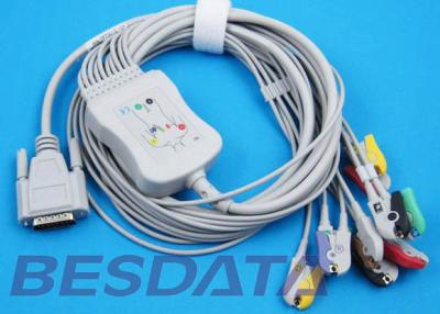 China 10 Führungen ECG EKG Kabel Iec-Nadel/Klipp-/Bananen-Elektrode kompatibles BJ-901D zu verkaufen